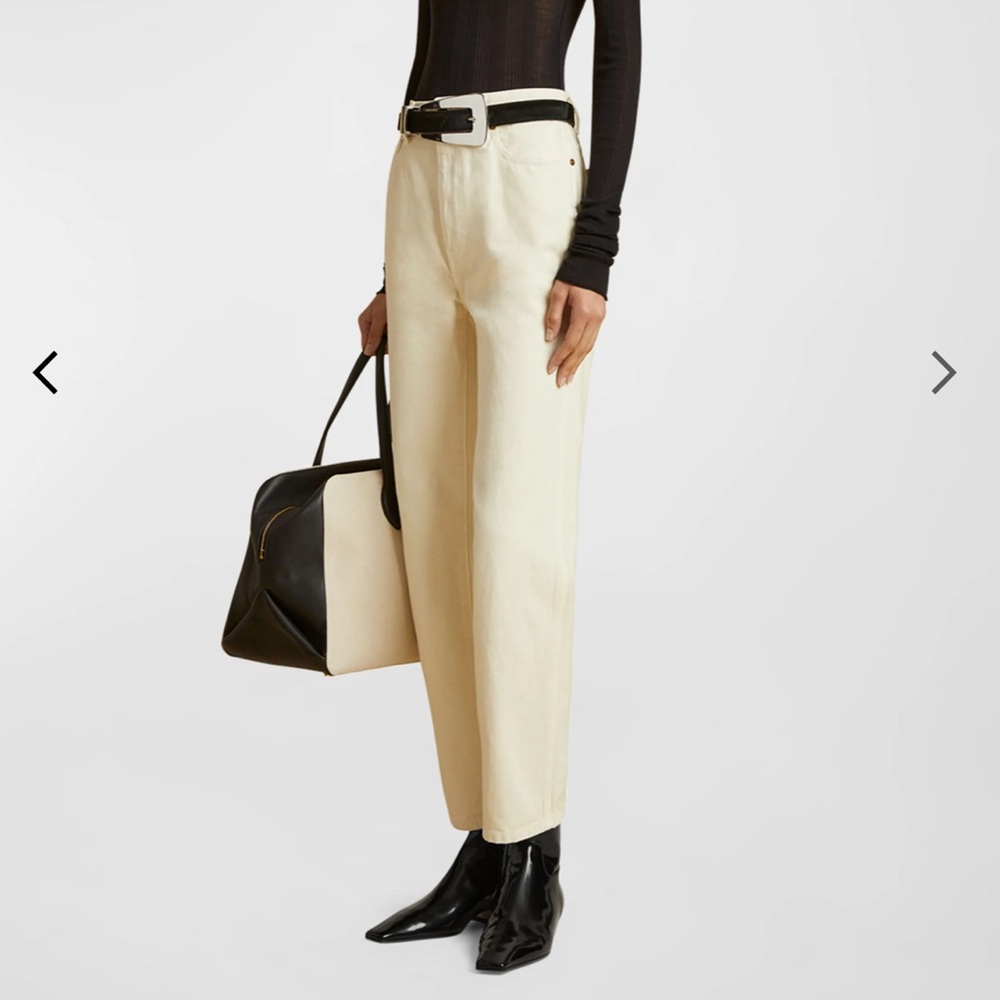 NTW KHAITE Abigail cropped straight-leg jeans size 28